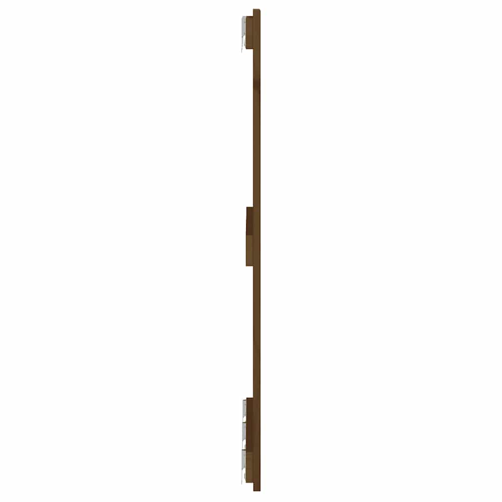 sengegavl 185x3x90 cm massivt fyrretræ gyldenbrun