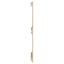 sengegavl 140x3x90 cm massivt fyrretræ