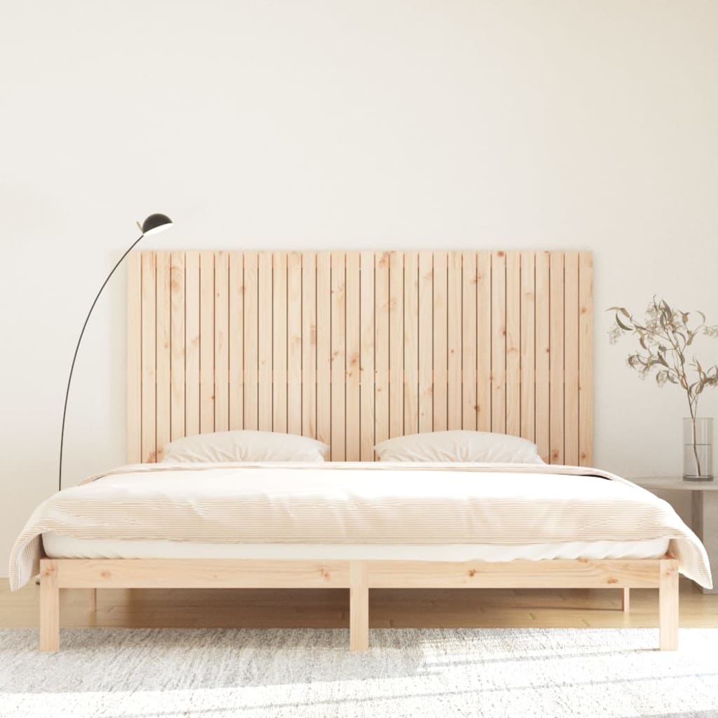 sengegavl 204x3x110 cm massivt fyrretræ