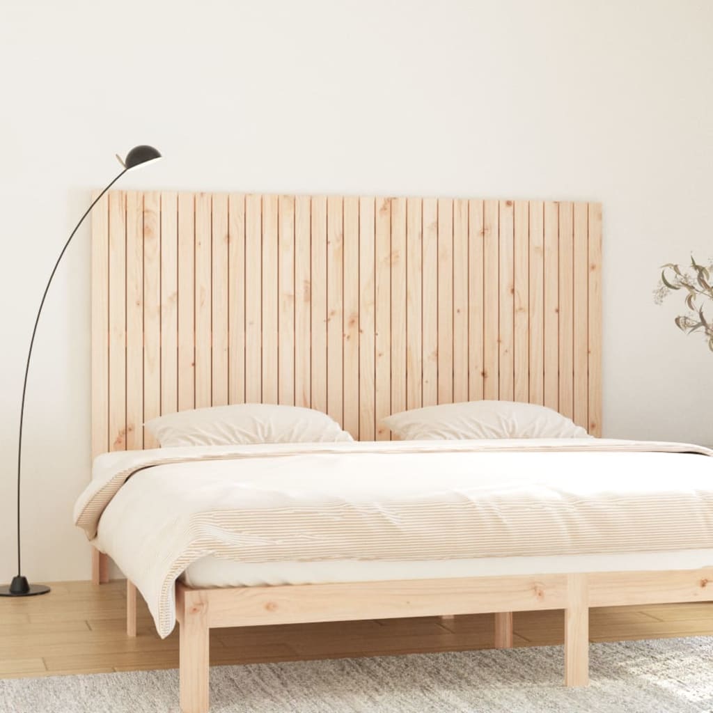 sengegavl 204x3x110 cm massivt fyrretræ
