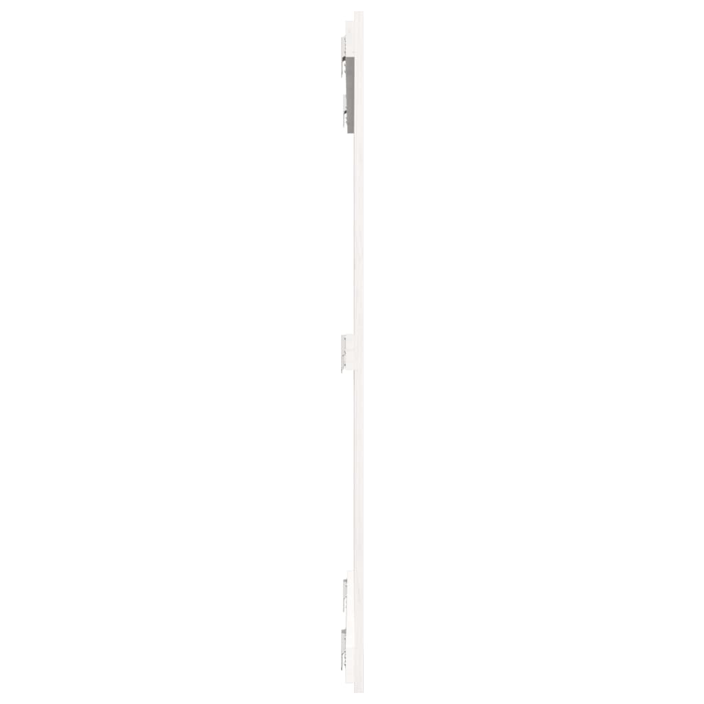 sengegavl 95,5x3x110 cm massivt fyrretræ hvid