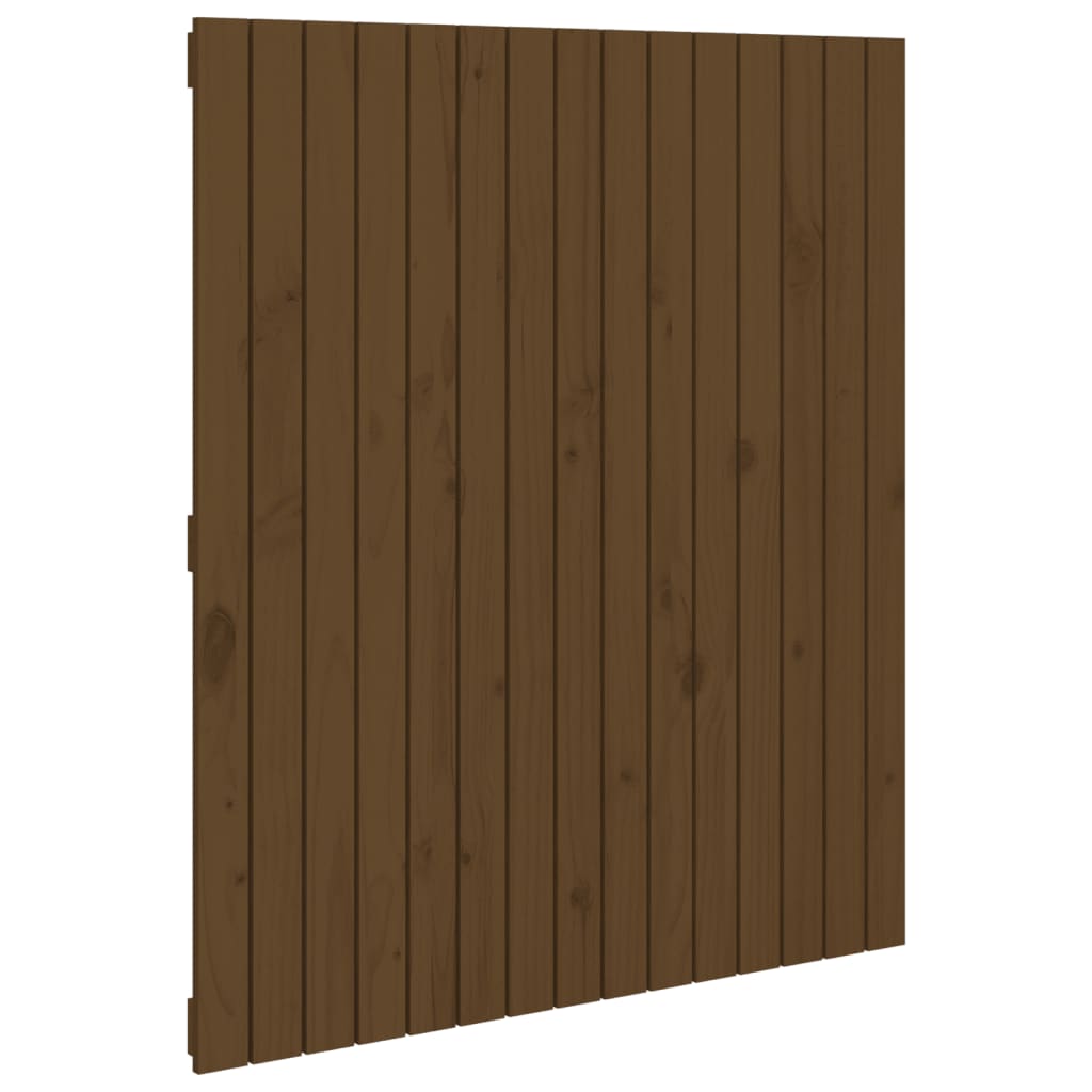 sengegavl 95,5x3x110 cm massivt fyrretræ gyldenbrun