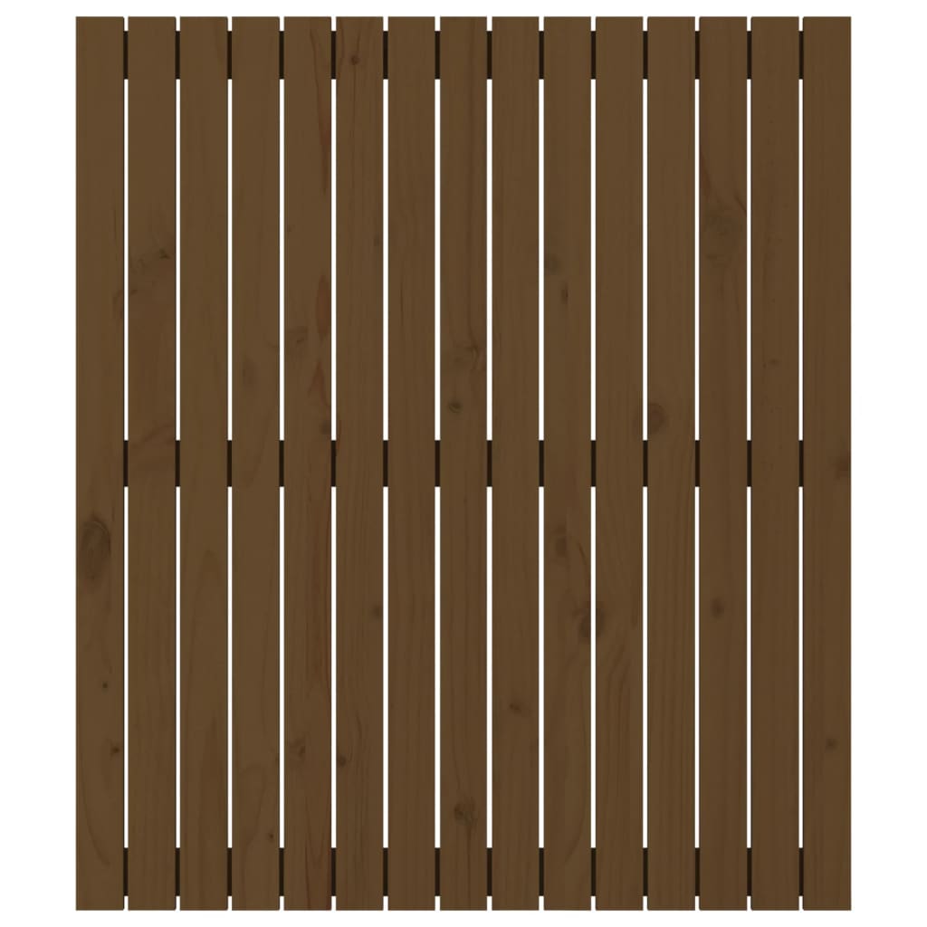 sengegavl 95,5x3x110 cm massivt fyrretræ gyldenbrun