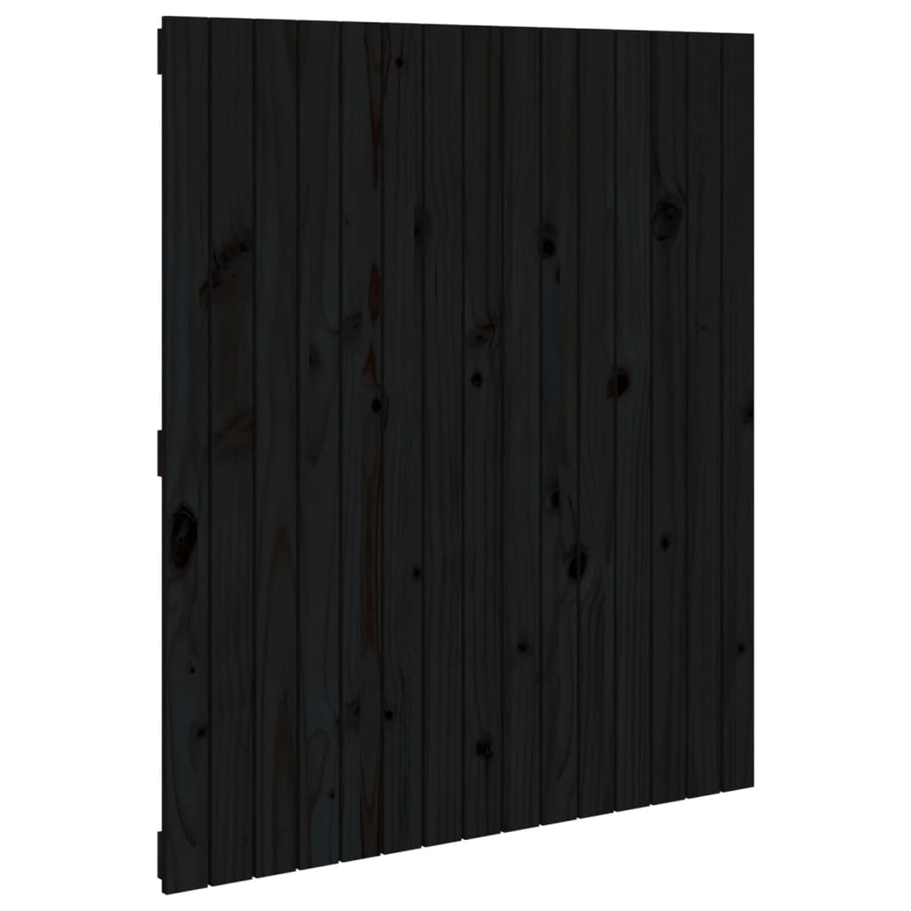 sengegavl 95,5x3x110 cm massivt fyrretræ grå