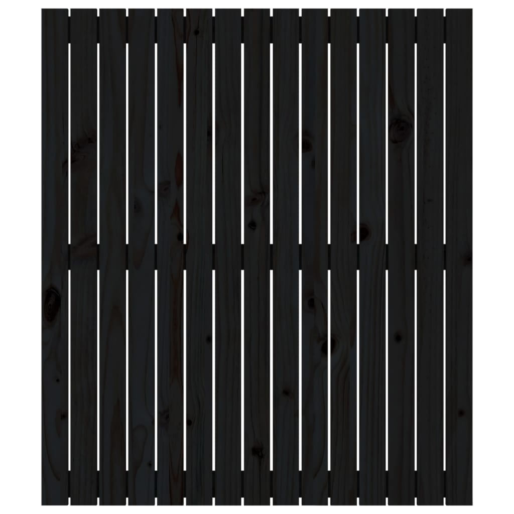 sengegavl 95,5x3x110 cm massivt fyrretræ grå