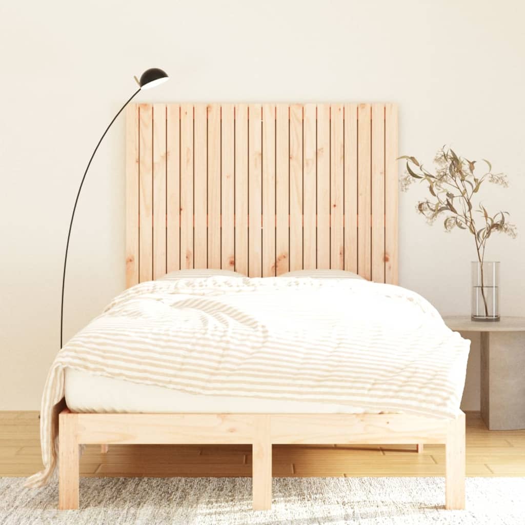 sengegavl 127,5x3x110 cm massivt fyrretræ