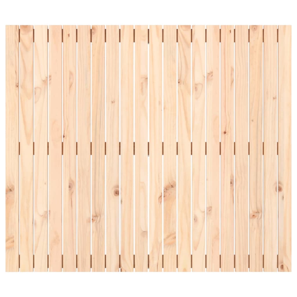 sengegavl 127,5x3x110 cm massivt fyrretræ