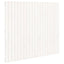 sengegavl 127,5x3x110 cm massivt fyrretræ hvid