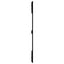 sengegavl 127,5x3x110 cm massivt fyrretræ sort