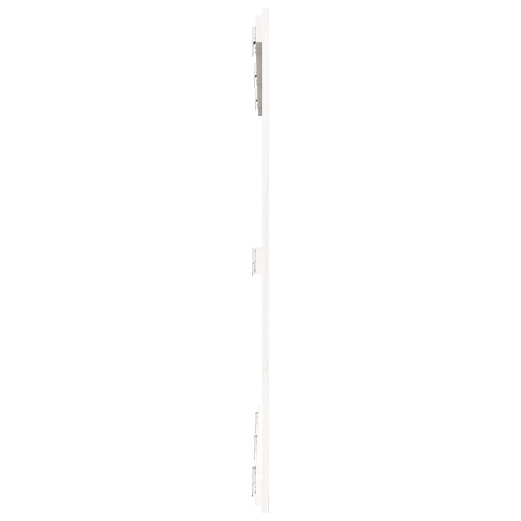 sengegavl 146,5x3x110 cm massivt fyrretræ hvid