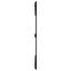 sengegavl 146,5x3x110 cm massivt fyrretræ sort