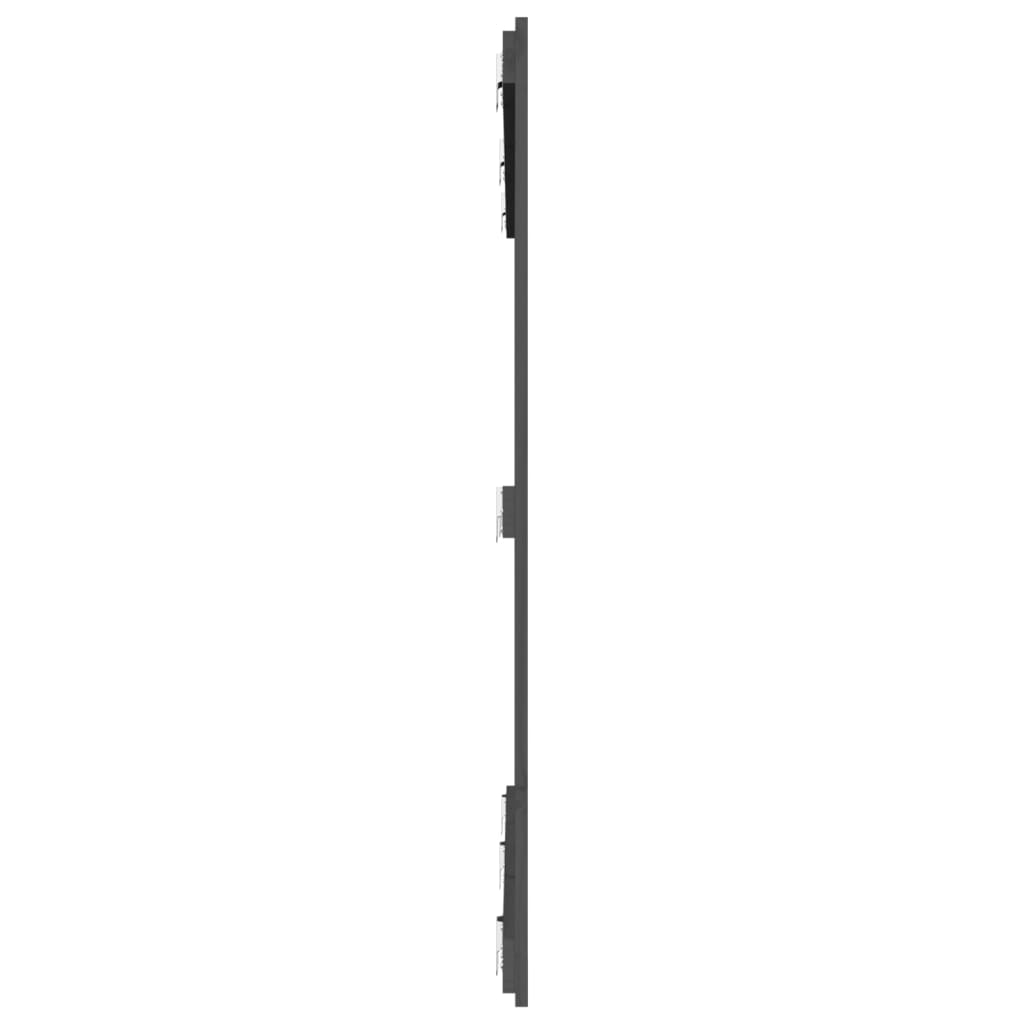 sengegavl 159,5x3x110 cm massivt fyrretræ grå