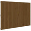 sengegavl 159,5x3x110 cm massivt fyrretræ gyldenbrun