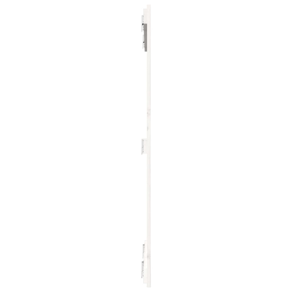 sengegavl 82,5x3x110 cm massivt fyrretræ hvid