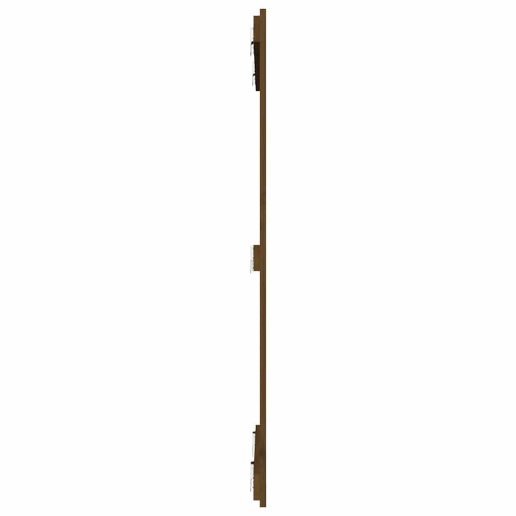 sengegavl 82,5x3x110 cm massivt fyrretræ gyldenbrun
