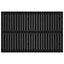 sengegavl 166x3x110 cm massivt fyrretræ sort