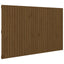 sengegavl 185x3x110 cm massivt fyrretræ gyldenbrun