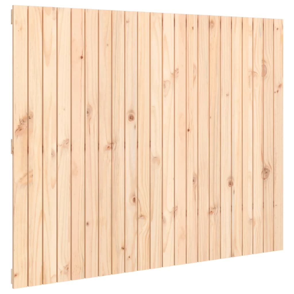 sengegavl 140x3x110 cm massivt fyrretræ