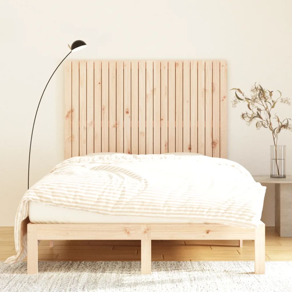 sengegavl 140x3x110 cm massivt fyrretræ