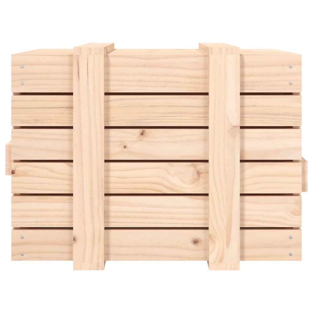 opbevaringskasse 58x40,5x42 cm massivt fyrretræ