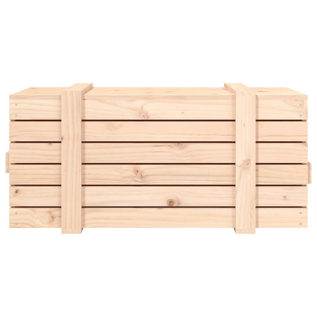opbevaringskasse 91x40,5x42 cm massivt fyrretræ