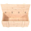 opbevaringskasse 91x40,5x42 cm massivt fyrretræ