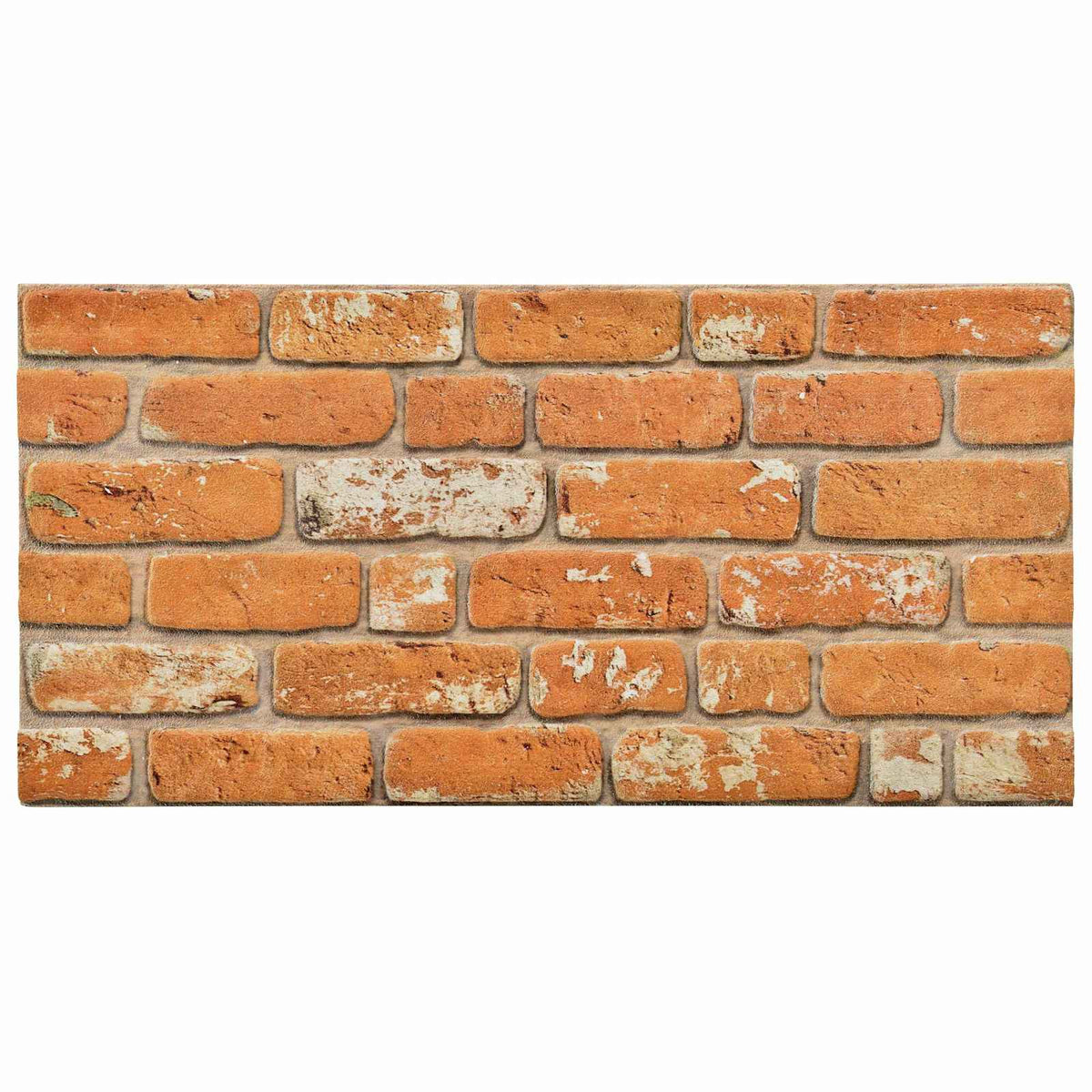 Vægpaneler 10 stk. 100 x 50 cm Mursten EPS Skum