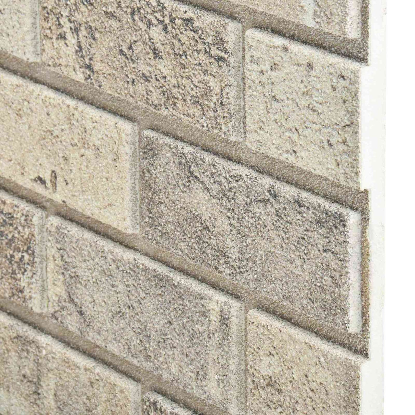 Vægpaneler 10 stk. 100 x 50 cm Sandfarvet EPS Skum