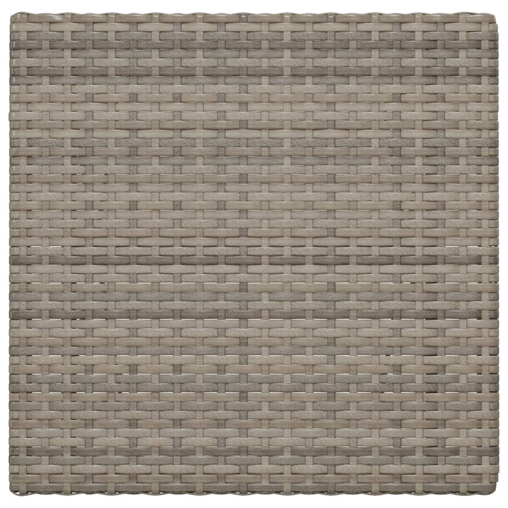 foldbart bistrobord 55x54x71 cm polyrattan grå