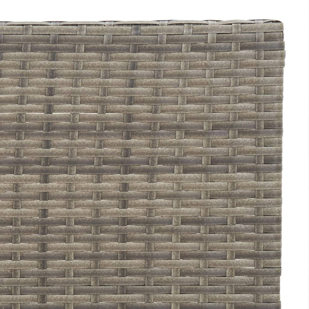foldbart bistrobord 55x54x71 cm polyrattan grå