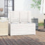 havekasse 101x50,5x46,5 cm massivt fyrretræ hvid