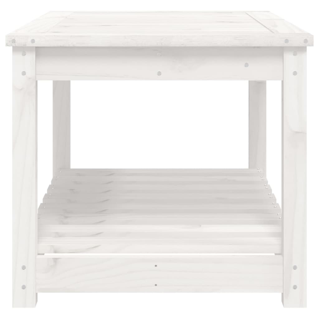 havebord 82,5x50,5x45 cm massivt fyrretræ hvid