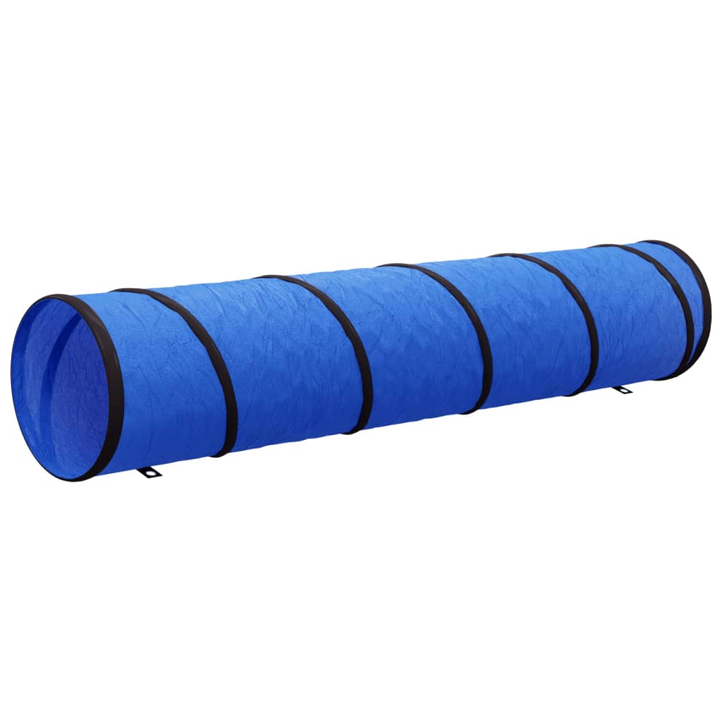agilitytunnel til hunde Ø40x200 cm polyester blå