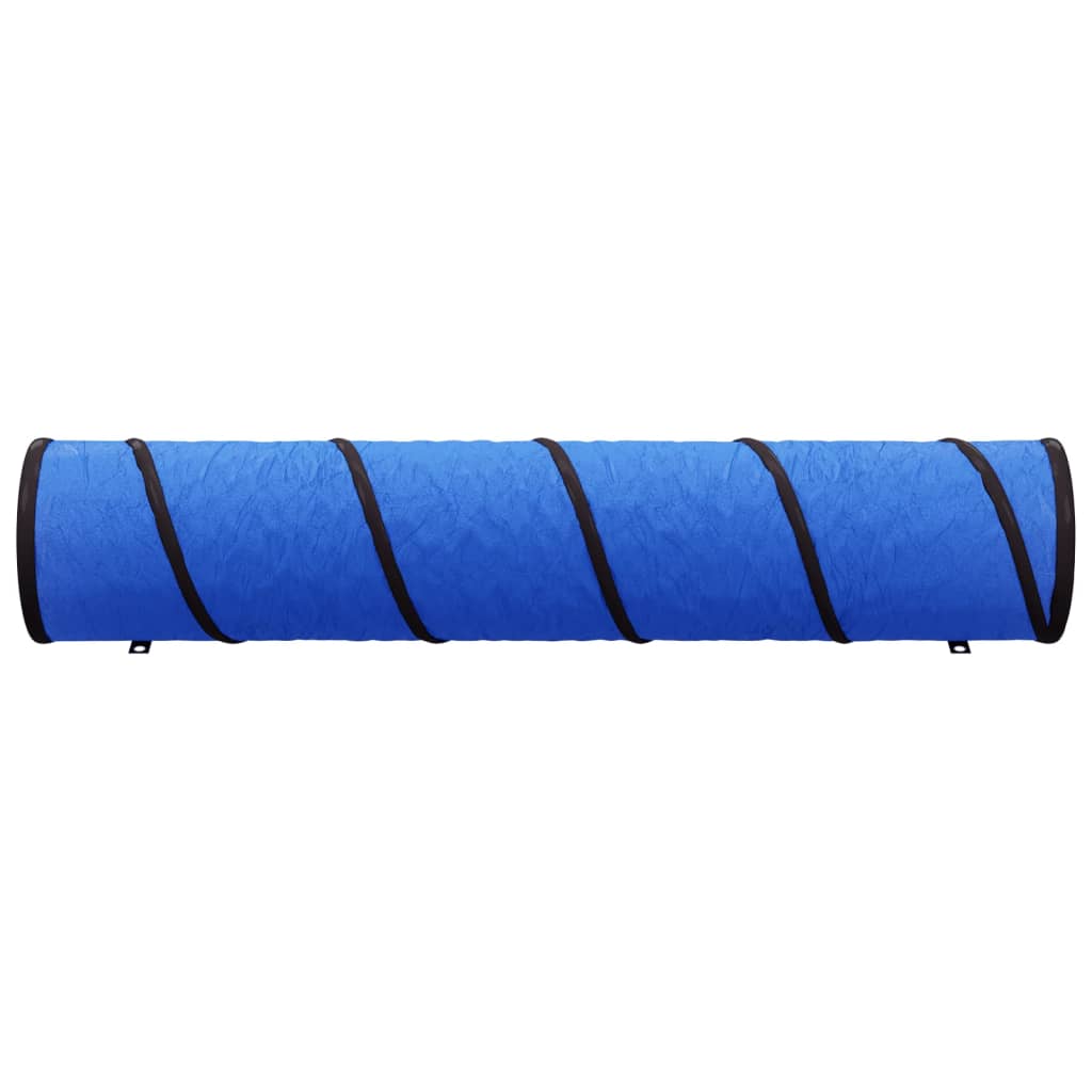 agilitytunnel til hunde Ø40x200 cm polyester blå