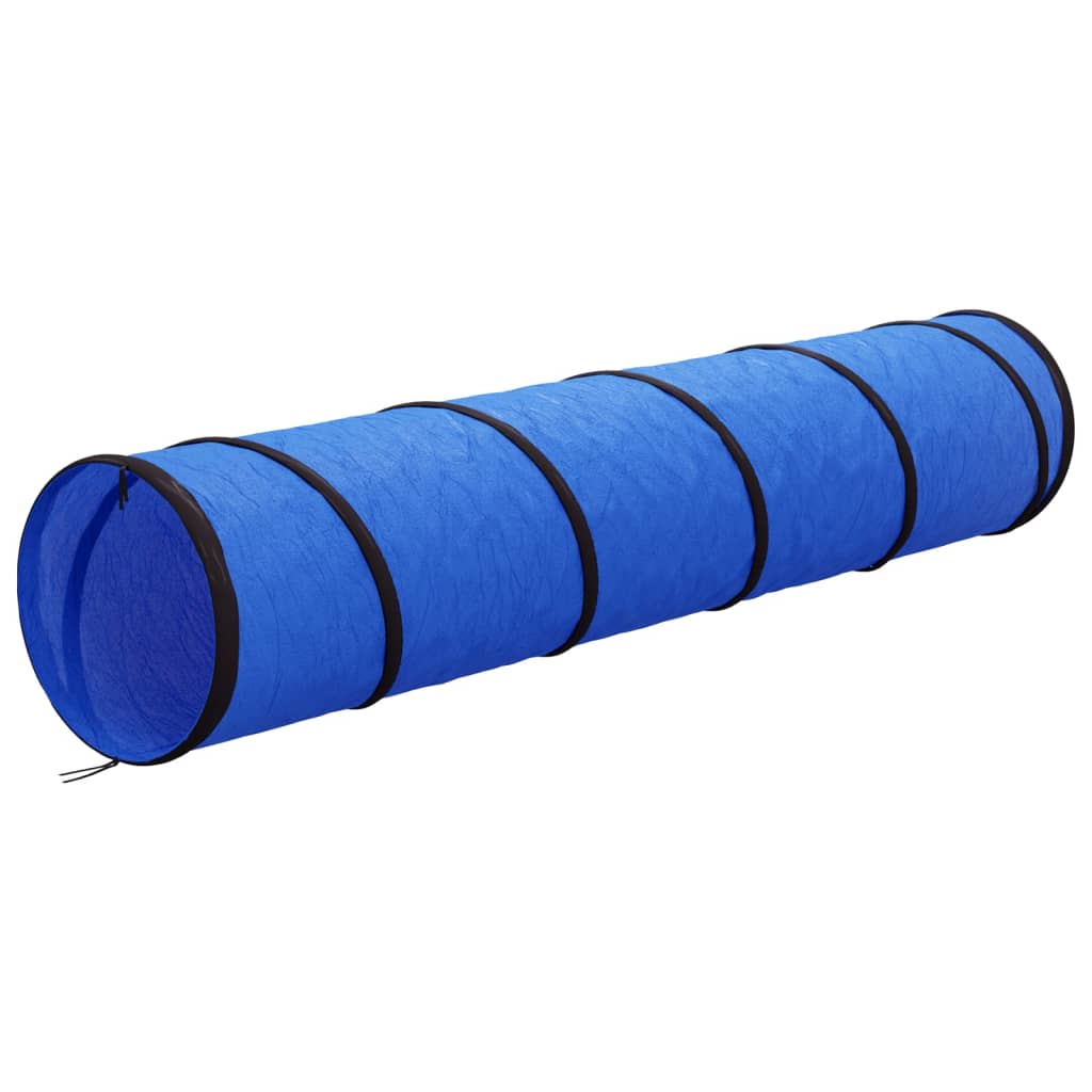 agilitytunnel til hunde Ø40x200 cm polyester blå