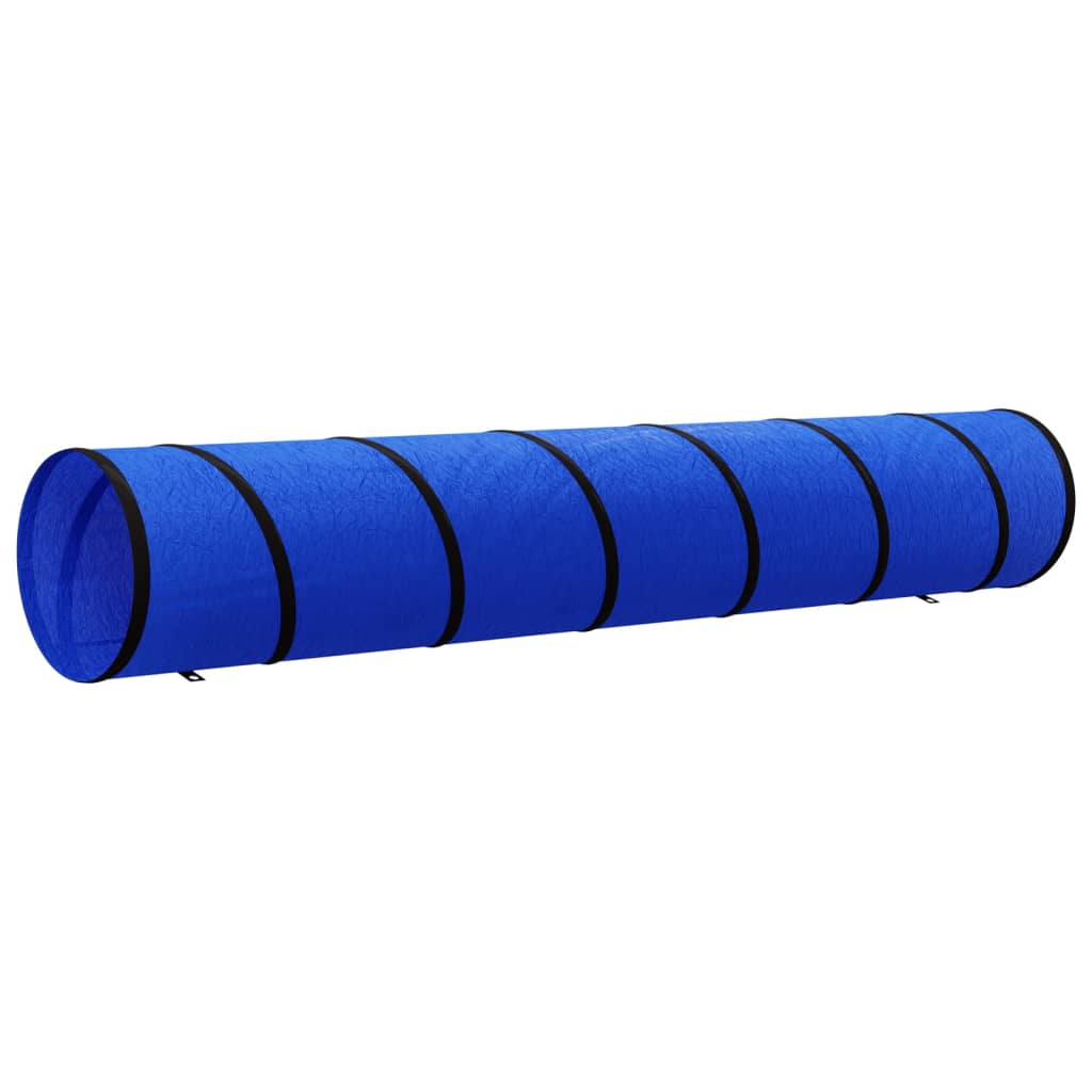 agilitytunnel til hunde Ø50x300 cm polyester blå