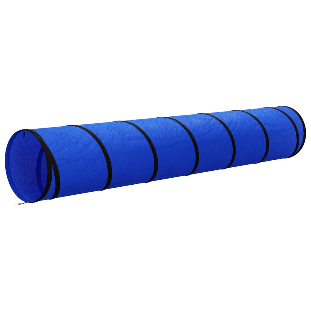 agilitytunnel til hunde Ø50x300 cm polyester blå