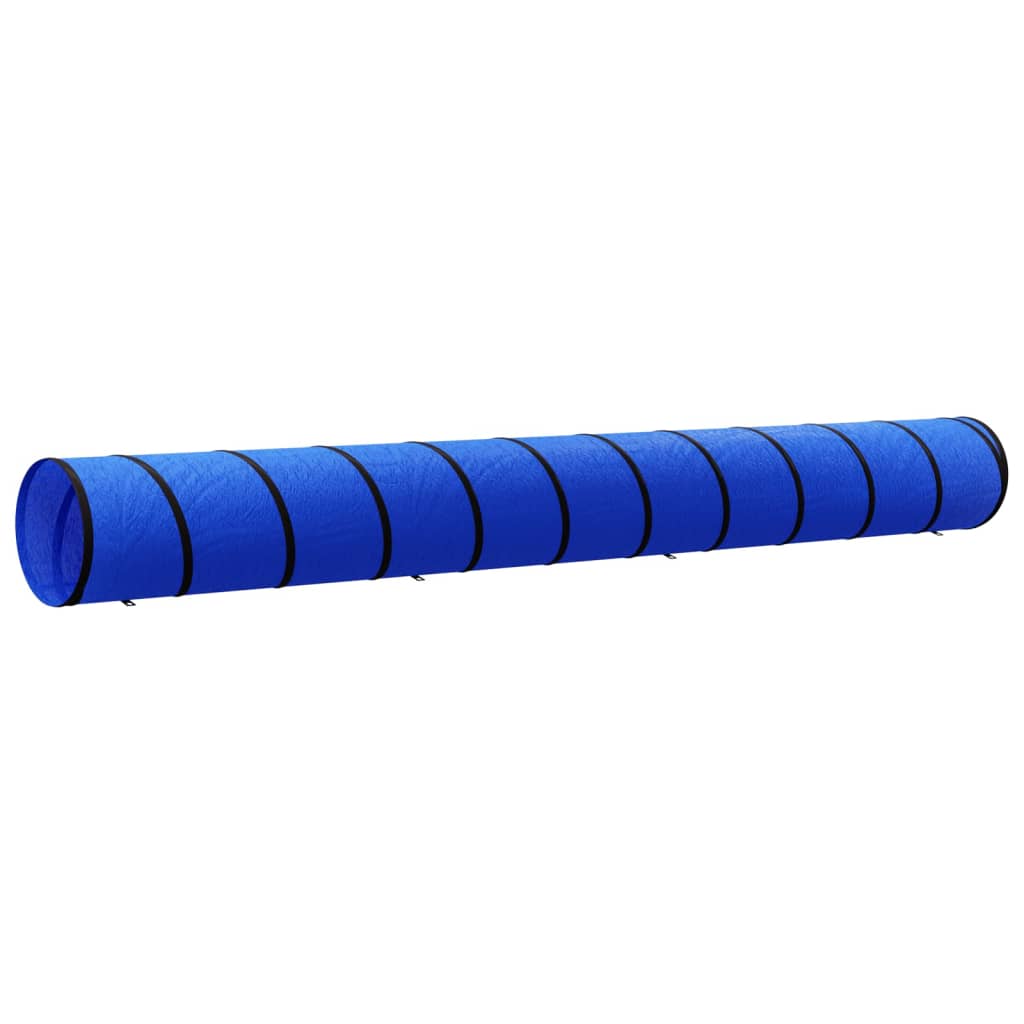 agilitytunnel til hunde Ø55x500 cm polyester blå