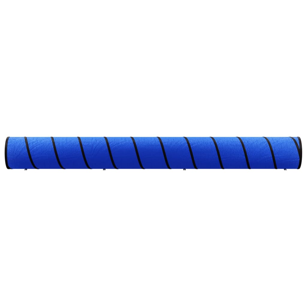 agilitytunnel til hunde Ø55x500 cm polyester blå