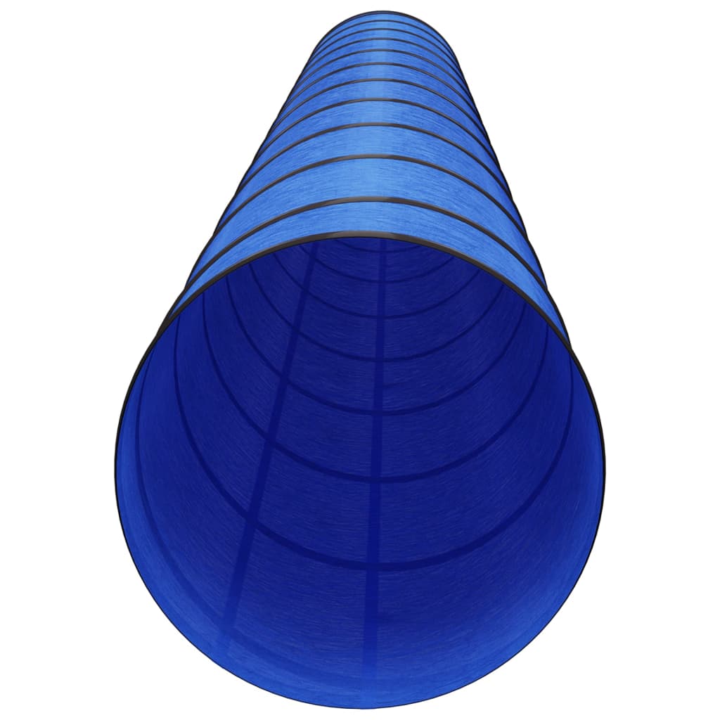 agilitytunnel til hunde Ø55x500 cm polyester blå