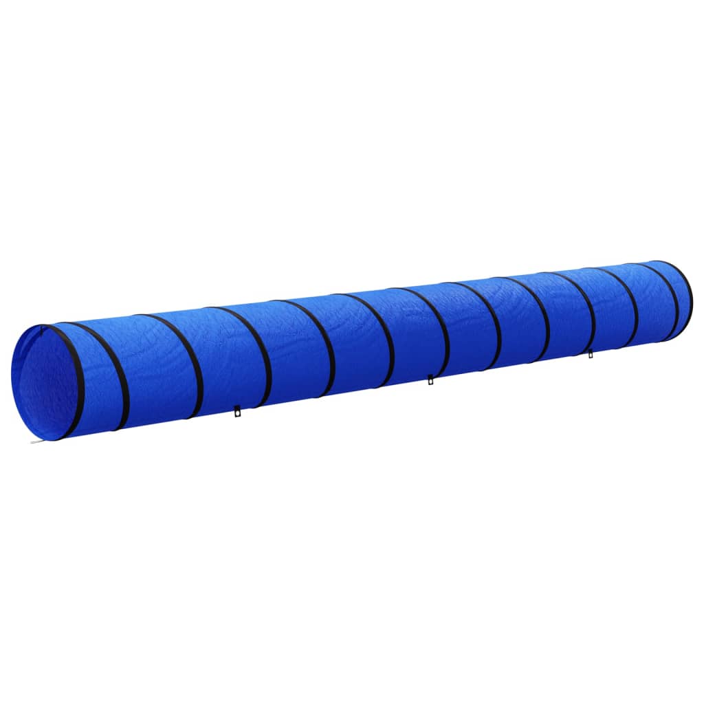 agilitytunnel til hunde Ø55x500 cm polyester blå