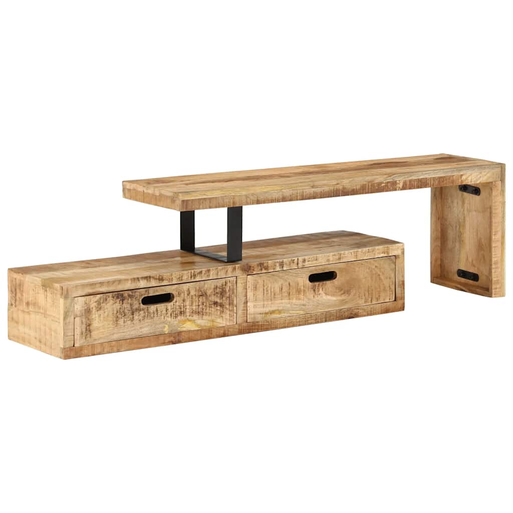 TV-bord (118-200) x 30 x 40 cm massivt træ mango