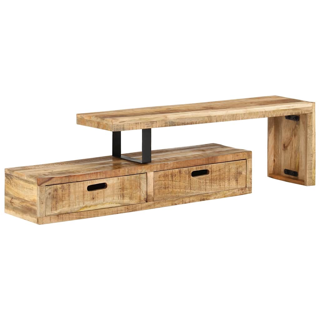 TV-bord (118-200) x 30 x 40 cm massivt træ mango