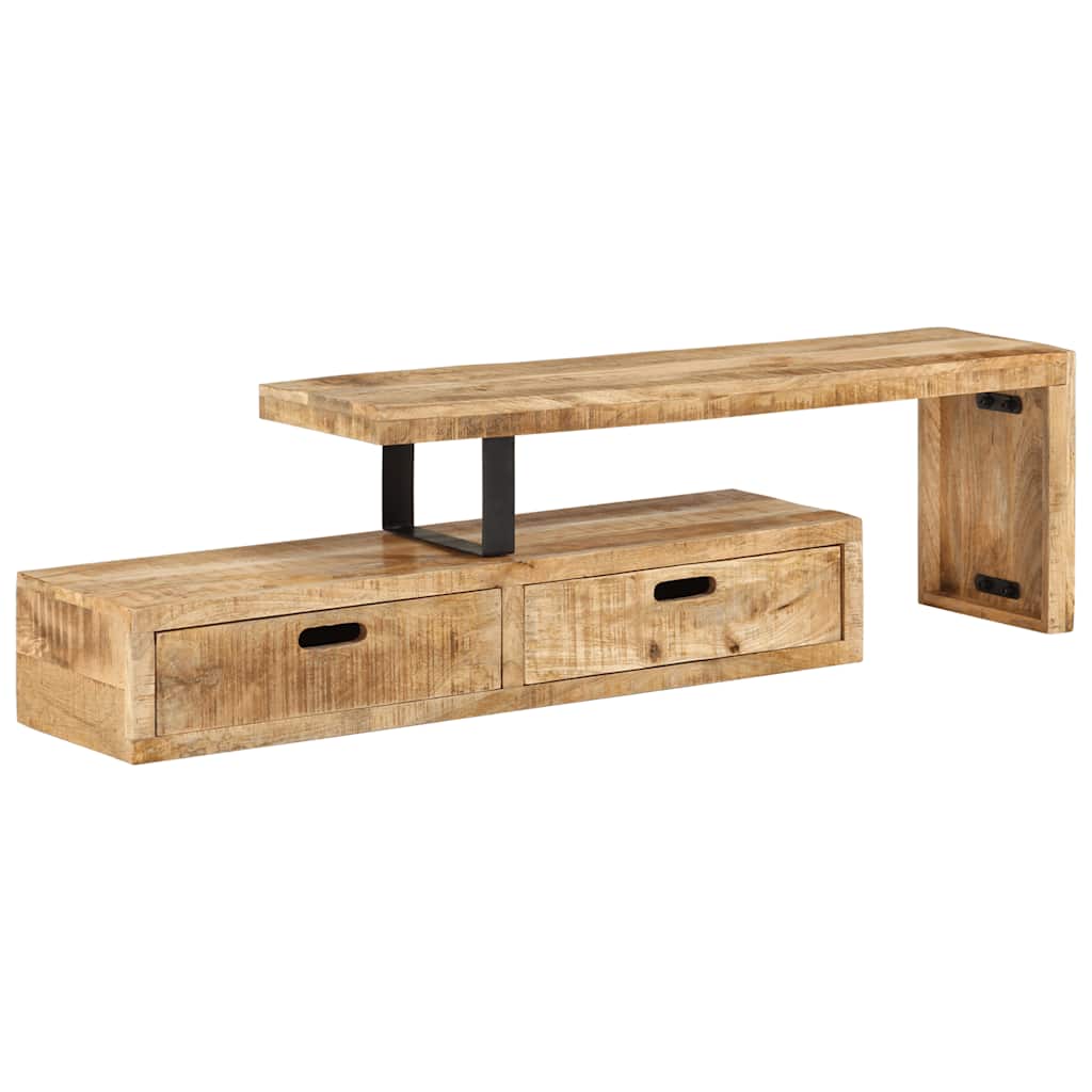 TV-bord (118-200) x 30 x 40 cm massivt træ mango