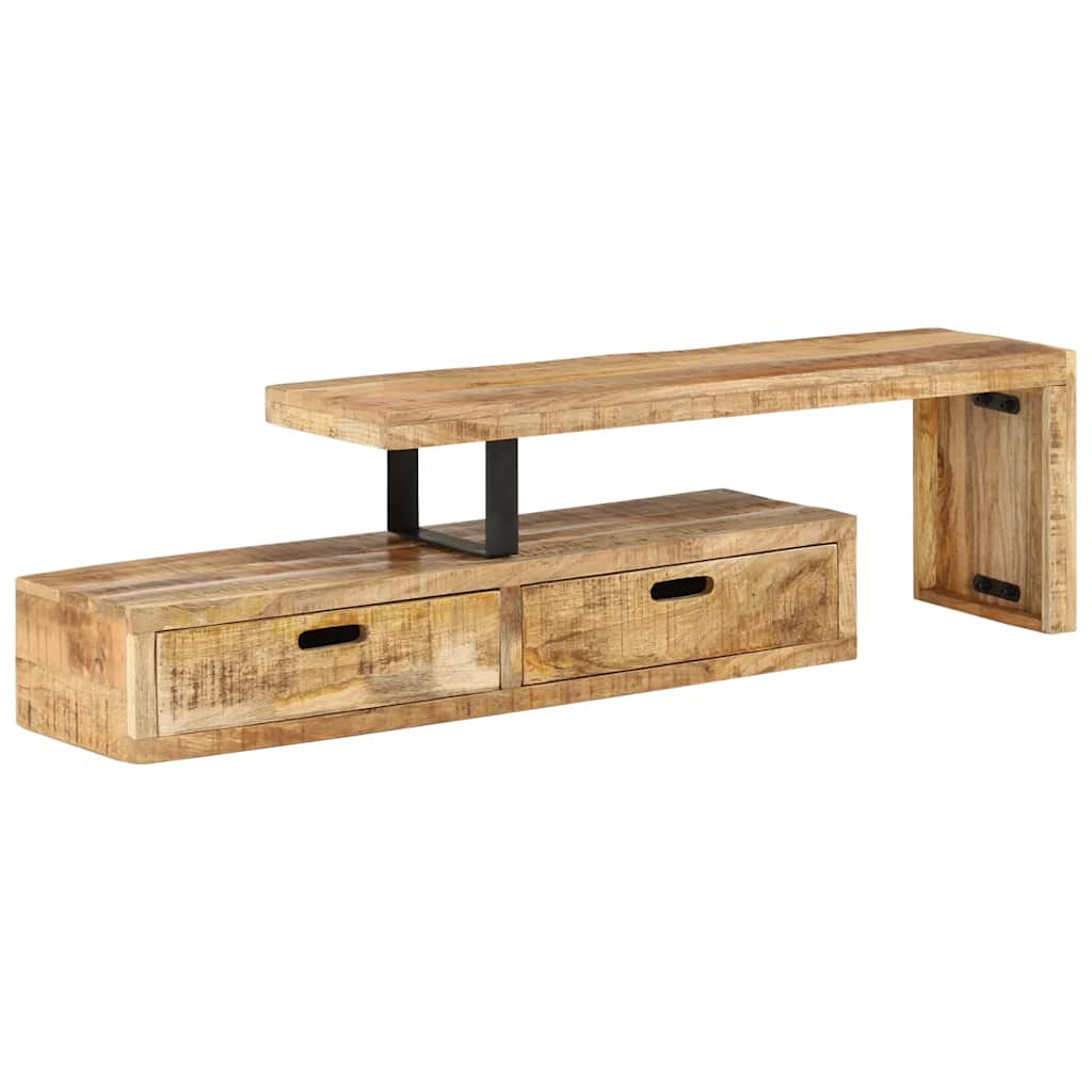 TV-bord (118-200) x 30 x 40 cm massivt træ mango