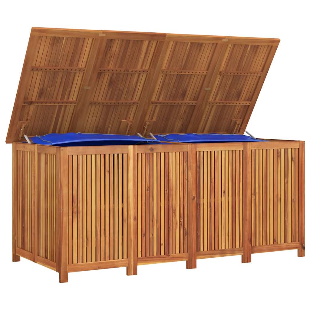 opbevaringsboks til haven 200x80x75 cm massivt træ