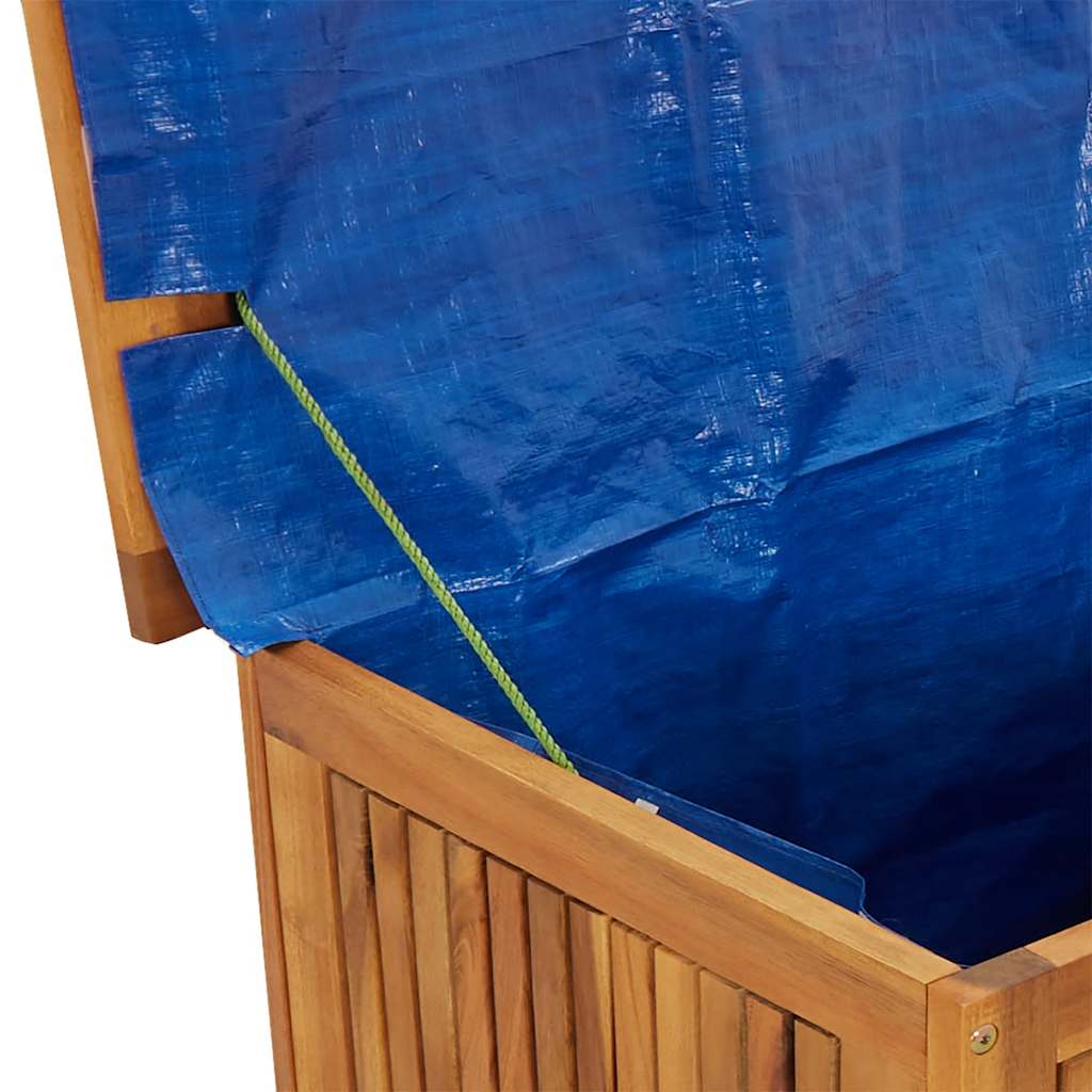 opbevaringsboks til haven med hjul 90x50x58 cm massivt træ