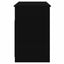 skrivebord m. hylder 102x50x76 cm konstrueret træ sort