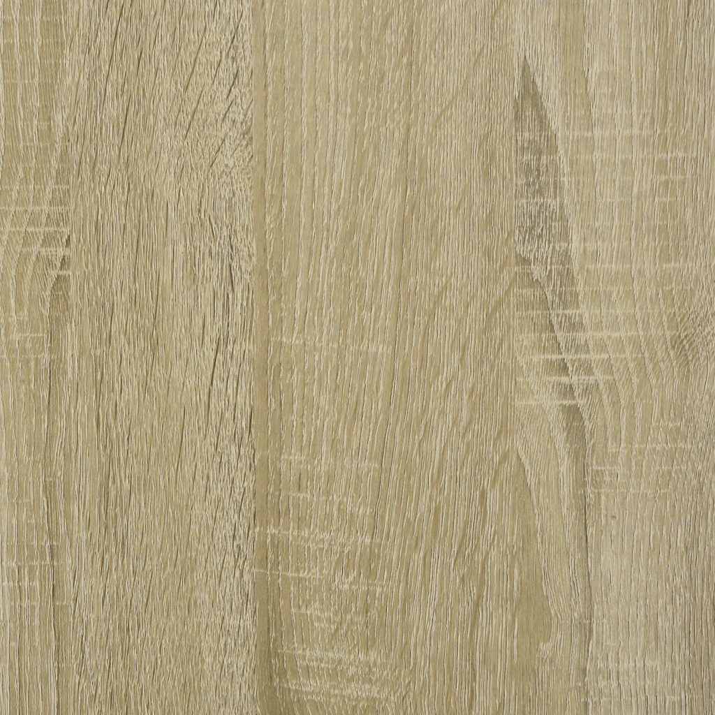 skrivebord m. skuffer 102x50x76 cm konstrueret træ sonoma-eg