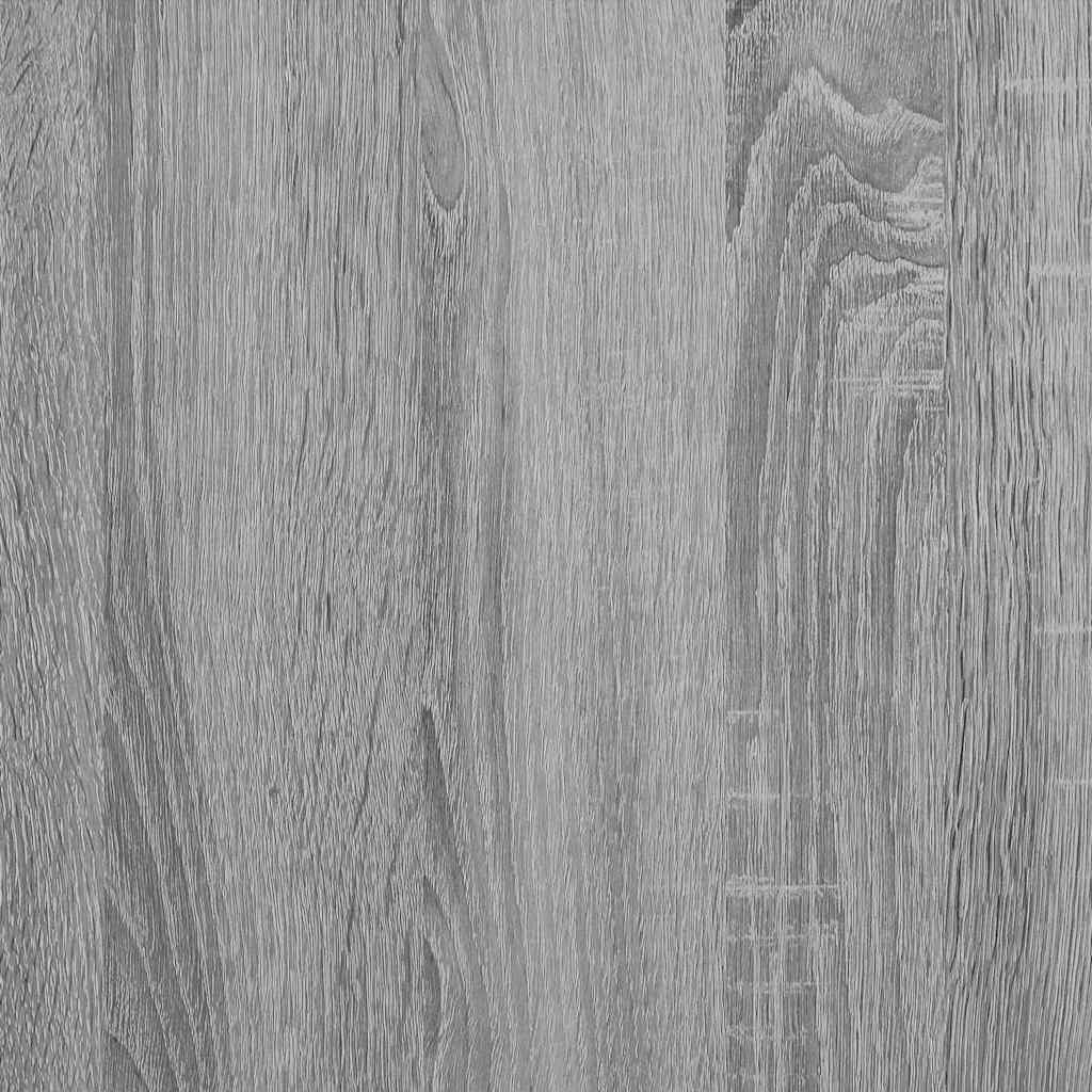 skrivebord m. skuffer 102x50x76cm konstrueret træ grå sonoma-eg